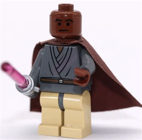 Lego Star Wars Mace Windu Light Up Lightsaber Minifigure 7261 Clone