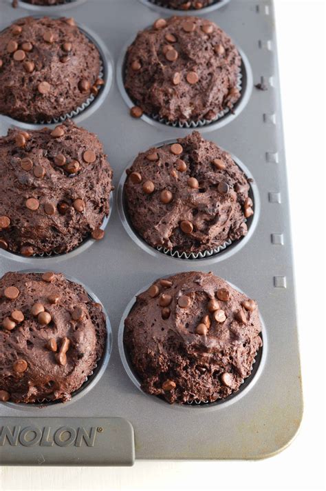 Gluten Free Bakery Style Double Chocolate Chip Muffins From What The