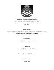 To register for classes, students may use my.uic.edu. Article Review 27072016 - UNIVERSITI TEKNOLOGI MARA(UiTM ...