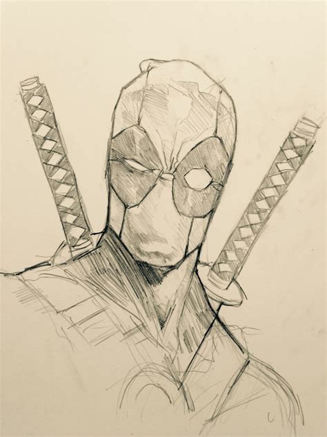 Deadpool By Dave Seguin Sketchbook Artístico Dibujar Caricaturas