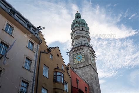 Innsbruck City Tower Part Of Old Town Hall Innsbruck Tyrol