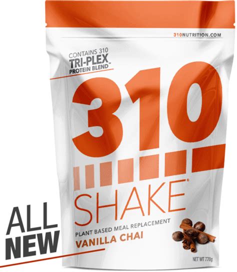 Vanilla Chai | Meal Replacement Shakes | 310 Nutrition | Meal replacement shakes, Healthy meal ...