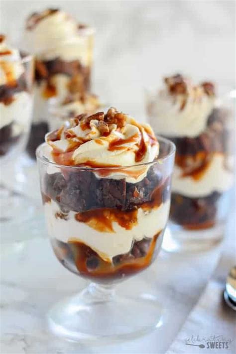 Caramel Pecan Brownie Trifles Recipe Cart