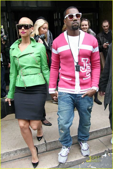 Kanye West And Amber Rose Fashion Week Fierce Photo 1774911 Amber