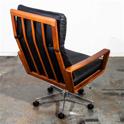 Danish Executive Office Chair By Komfort Vintage Mid Century