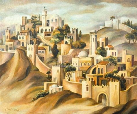 The Walls Of Jerusalem By Dan Livni Painting Id Ad 0308 Ka Christmas