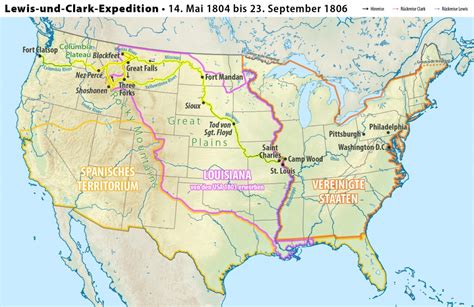 Detailed Map Of Lewis And Clark Expedition