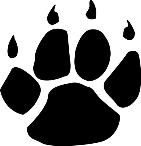 Wolf Paw Print Clipart Free Download On Clipartmag