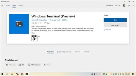 How To Install Windows Terminal On Windows 10 From Microsoft Store