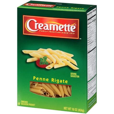 Creamette Penne Rigate Pasta 16 Oz Fred Meyer