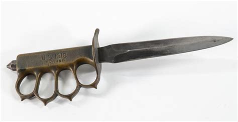 Sold Price Us 1918 Knuckle Duster Trench Knife Invalid Date Est