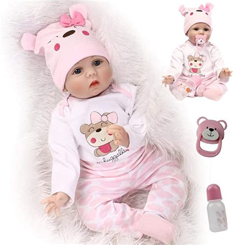 Ziyiui 22 Inch Realistic Reborn Dolls Soft Silicone Real Look Newborn