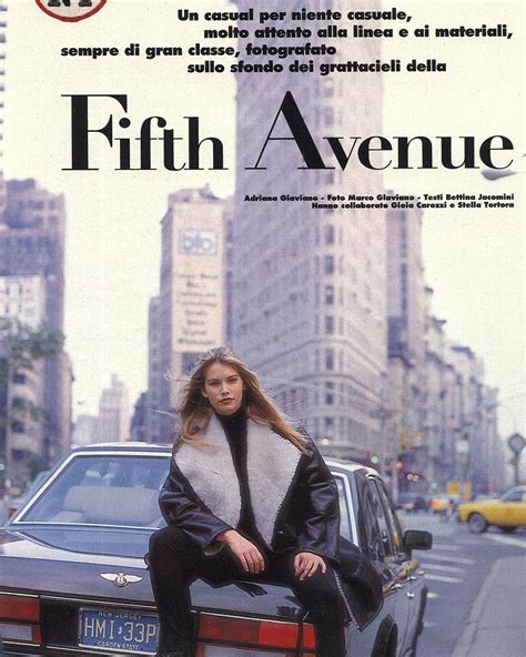 Valeria Mazza Fifth Avenue Amica Italia September 1994 Photographed