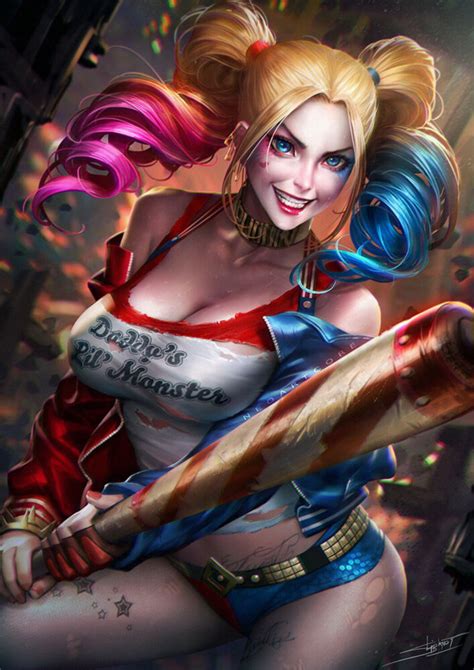 Harley Quinn Tits Solo Blonde Busty Your Cartoon Porn