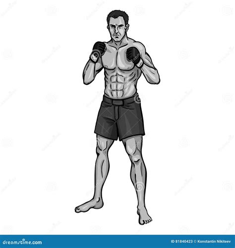 Ufc Fighters Drawing The Fight Drawing By Sam Chinkes Look Back At