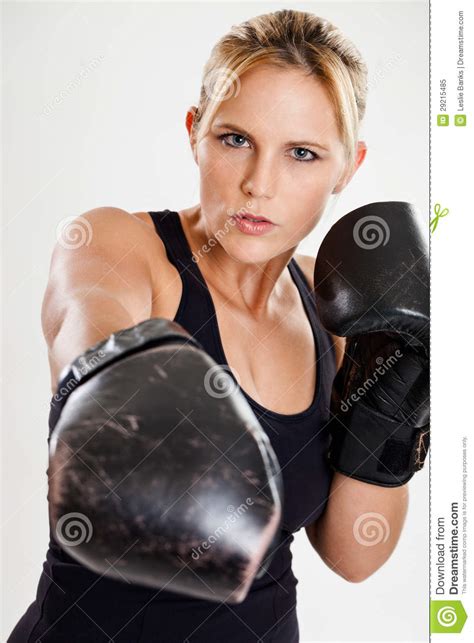 Female Boxer Punching Royalty Free Stock Photo Image 29215485