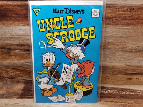 Walt Disneys Uncle Scrooge 1980s No218 June Vintage Comic Book