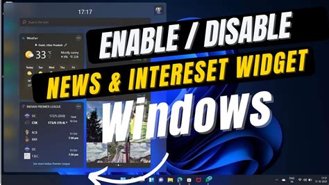 How To Enable Or Disable News And Weather Widget Windows Remove