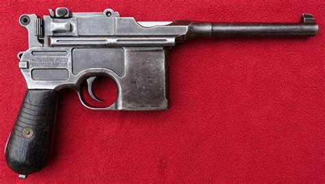Pistole Mauser C96 Přechodový Molel Sběratelské Zbraně