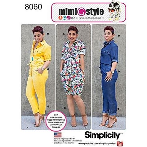 Simplicity Patterns Misses Jumpsuits From Mimi G Style Size H5 6 8