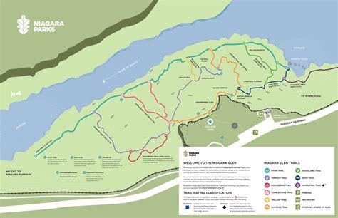 Niagara Parks Niagara Glen Trail Map In Search Of Sarah