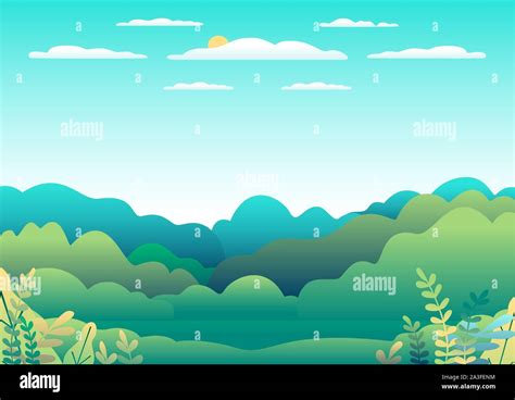 Cloud And Land Elevation Stock Vector Images Alamy