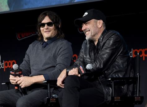 The Walking Dead Jeffrey Dean Morgan And Norman Reedus Hang Out