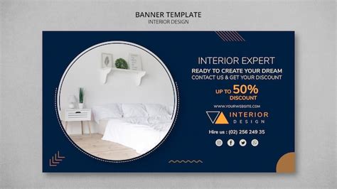 Free Psd Interior Design Banner Template With Photo