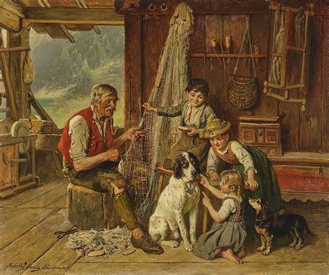 Adolf Eberle At The Grandfather Painting By Celestial Images Pixels