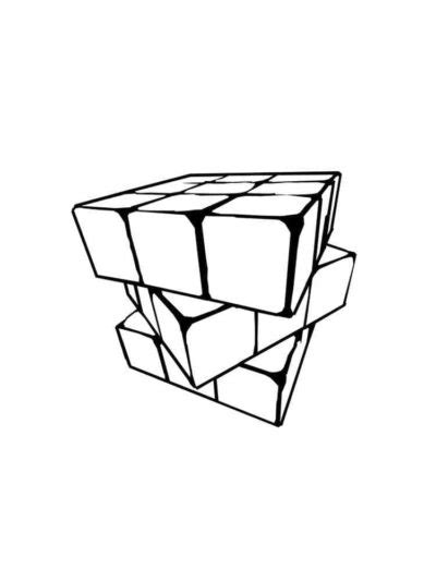 Dibujos De Cubo De Rubik Para Colorear