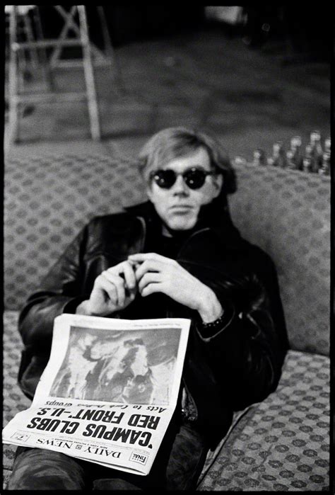 Factory Andy With Newspaper Andy Warhol Warhol Warhol Art
