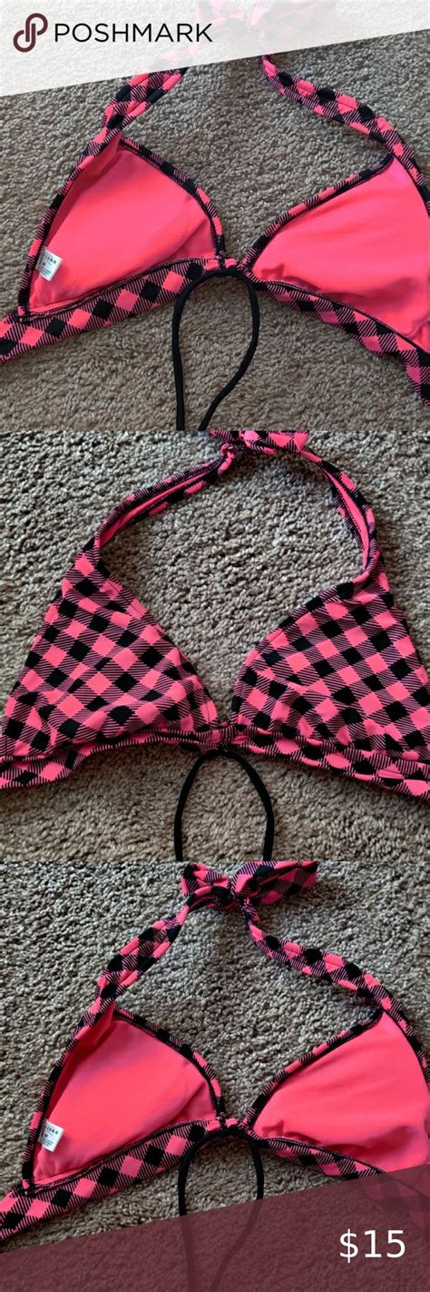 🍋checkered Bikini Bathing Suit Top Bikini Bathing Bathing Suit