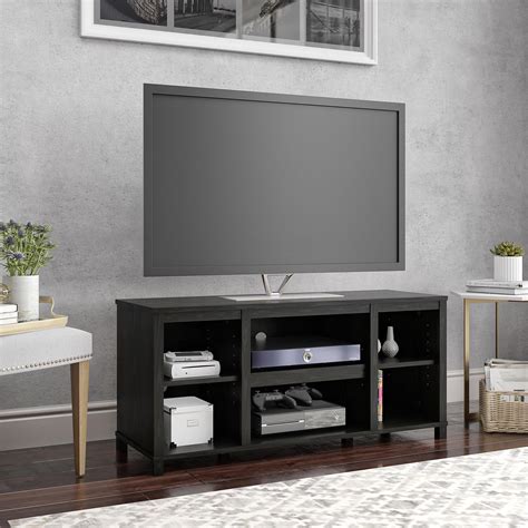 Mainstays Parsons Tv Stand For Tvs Up To 50 Black Oak