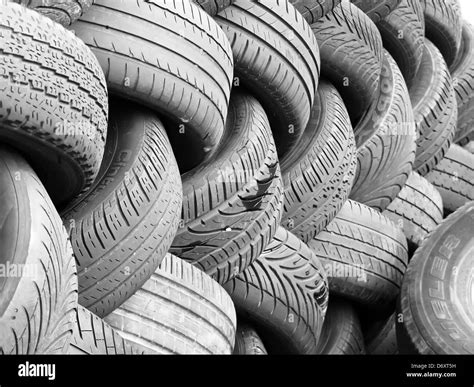Old Car Tires Stock Photo Alamy