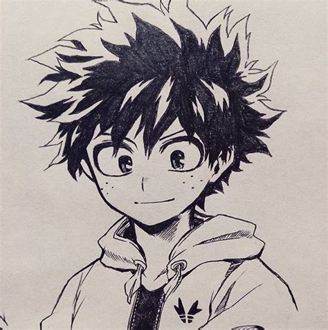 Izuku Midoriya Boku No Hero Academia Anime Character Drawing Anime Sketch Character Art