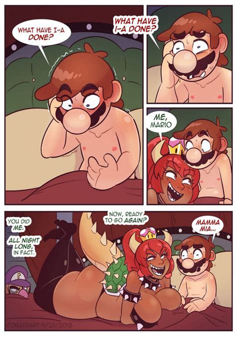 Bowsette X Mario Cobatsart Porn Cartoon Comics