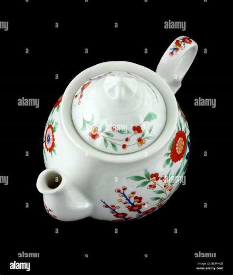 Colorful Floral Design Teapot Stock Photo Alamy