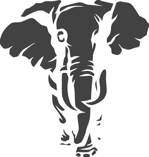 Jungle Animal Elephant Stencil Dxf File Free Download