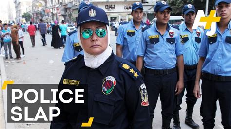 Female Egyptian Police Officer Slaps Alleged Harasser Youtube