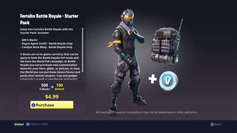 Completing daily quests (exclusive to save the world). Fortnite V-Bucks And Items Available In New Starter Pack ...