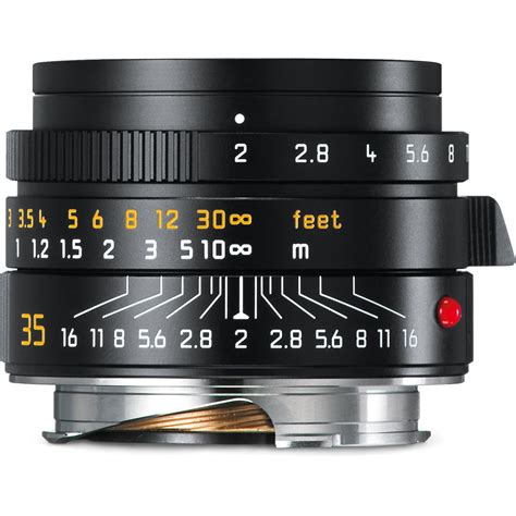 Used Leica Summicron M 35mm F 2 Asph Lens Black 11673 Bandh