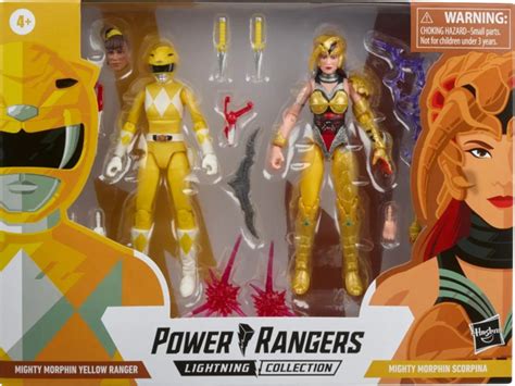 Sabans Power Rangers Mighty Morphin Yellow Ranger Aisha Vs Scorpina