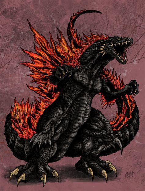 Godzilla 2016 Crimson Spikes By Wretchedspawn2012 On Deviantart