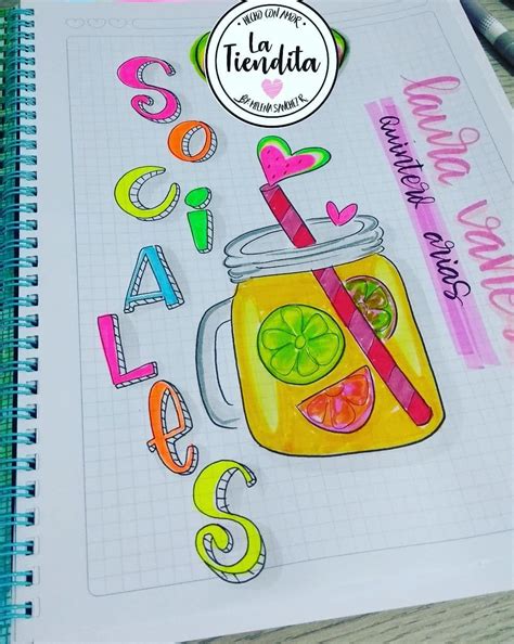 Cuaderno Marcado Portadas De Sociales Dibujos Faciles Caratulas De Images Images