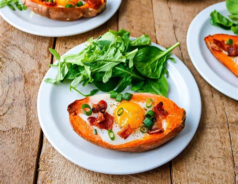 Baked Sweet Potato Egg Boats Paleo Gluten Free Real Food