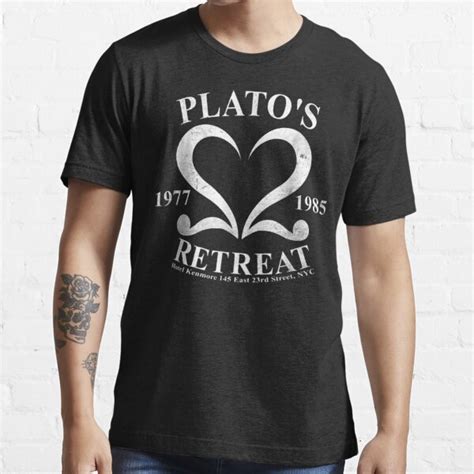 plato retreat club vintage retro nyc t shirt t shirt for sale by dd27na redbubble plato