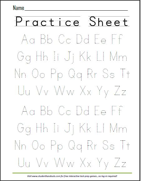 Collections of free, printable alphabet worksheets for teaching young learners their abcs. Weekly Alphabet Tracing Practice | Kids - Pre-Printing ...