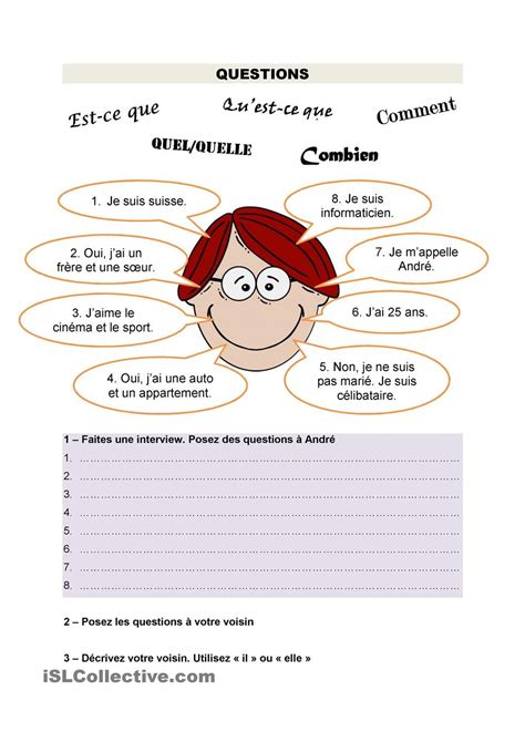 Poser Des Questions Fle Fiches Pédagogiques Et Fiches