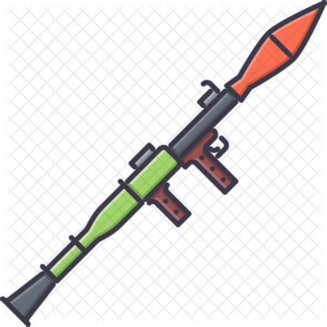 Rocket Launcher Icon Download In Colored Outline Style