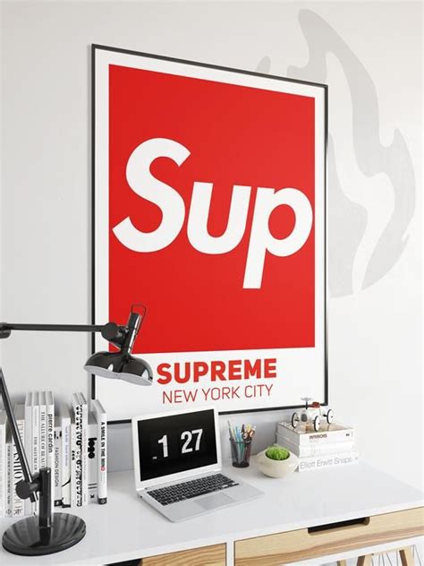 Supreme Poster Supreme Wall Art Supreme Print Streetwear Poster